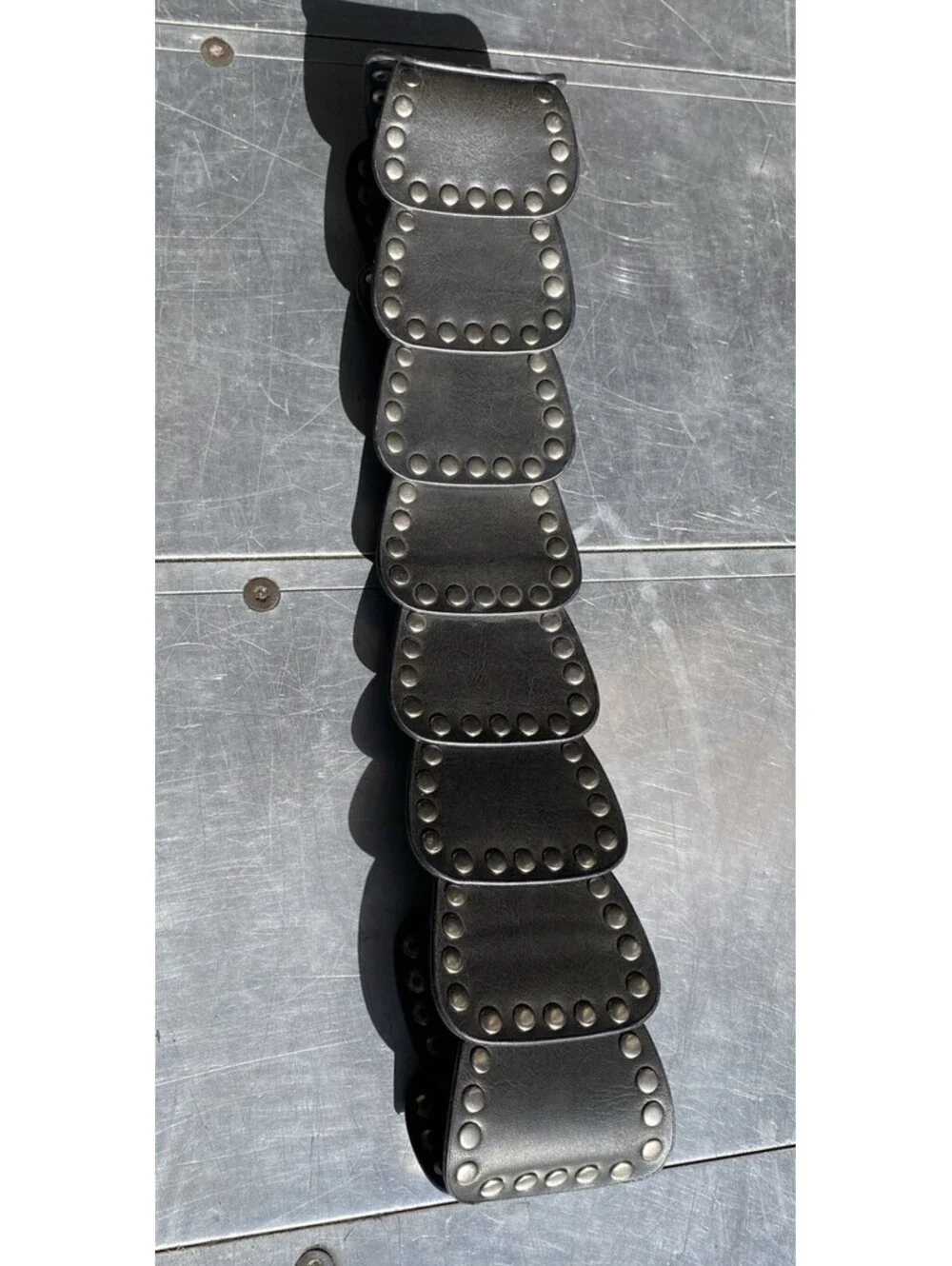 Vintage Y2K No Boundaries Thick Studded Faux Leather Belt Size L/XL
